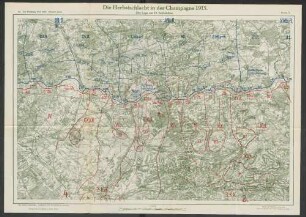 Karte 3. Die Herbstschlacht in der Champagne 1915. Die Lage am 25. September.