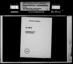 Besichtigung und Instandhaltung der Landesgrenze gegen Bayern im Oberamt Leutkirch