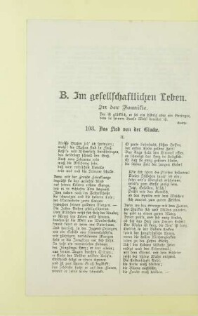 [I.] In der Familie