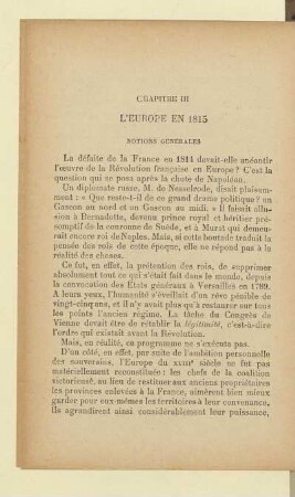 L'Europe en 1815
