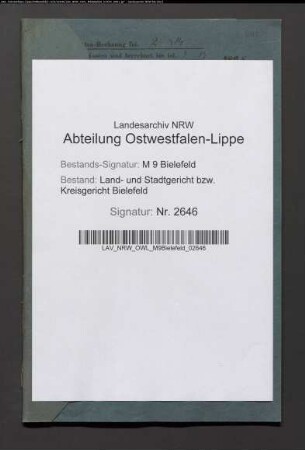 Erblasser: Pollchristoph Colon Altegraewer, Johann Heinrich: Testament