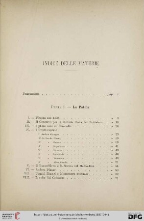 Indice delle materie