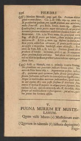 V. Pugna Murium Et Mustelarum.