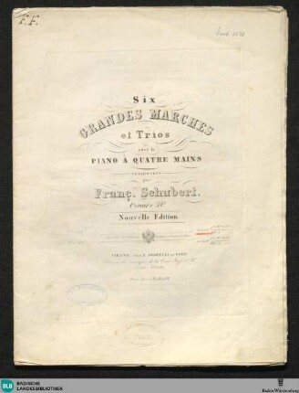 1: Six grandes marches et trios pour le piano à quatre mains : Oeuvre 40
