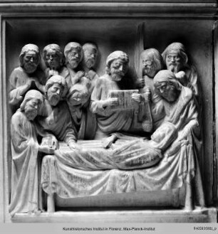 Antependium mit Szenen aus dem Leben Mariens : Dormitio Virginis