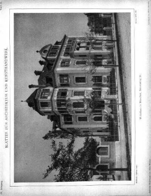 Tafel 70: Wohnhaus in München, Bavariaring 24
