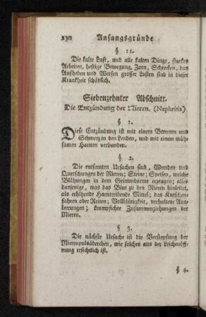 Siebenzehnter Abschnitt. Die Entzündung der Nieren. (Nephritis)