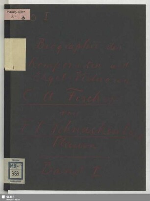 1: Biographie des Komponisten und Orgel-Virtuosen C. A. Fischer