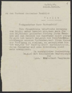 Korrespondenz