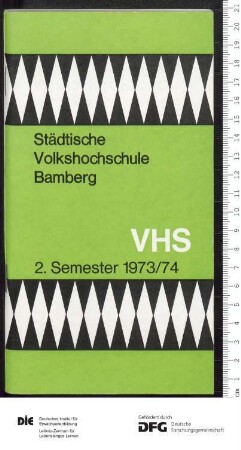 Programm 2. Semester 1973/1974