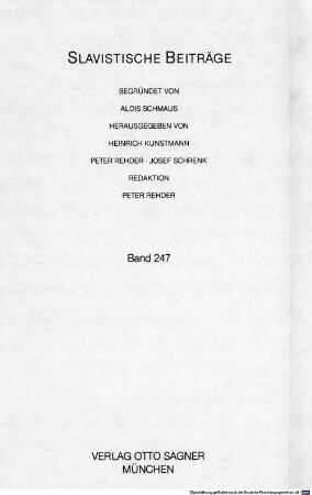 Strömungen der polnischen Gegenwartsliteratur : (1945 - 1989) ; ein Überblick
