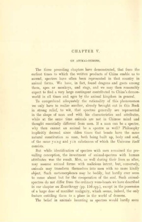 Chapter V. On animal-demons