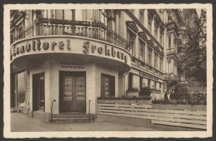 Ansichtskarte „Konditorei Frohberg“, Belle-Alliance-Straße