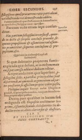Cap. X. De Syllogismo Simplici Contracto.
