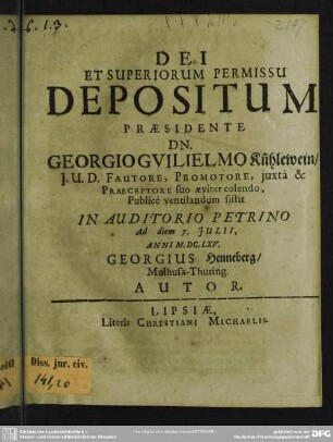 Depositum