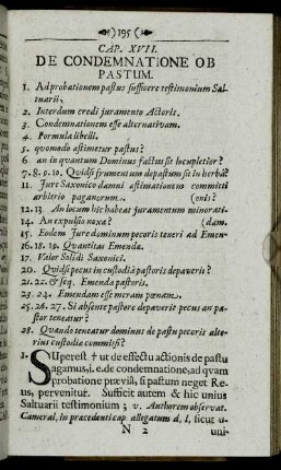 Cap. XVII. De Condemnatione Ob Pastum