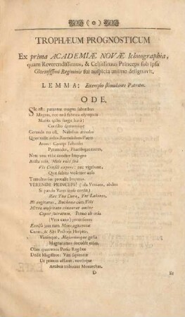 Trophæum prognosticum.