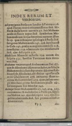Index Rerum Et Verborum