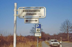 Schild "Kreisjugendheim Stormarn"