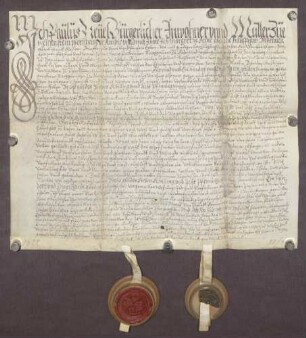 Gültbrief des Paulus Neyel und seiner Frau Margarethe von Dillstein gegen die geistliche Verwaltung von Pforzheim