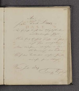 Ludwig Stephan Foglár. – Wien, 07.1849