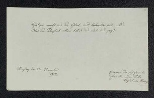 Nette Leydel. – Würzburg, 08.11.1809