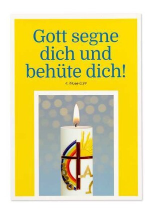 Plakat "Gott segne dich und behüte dich"