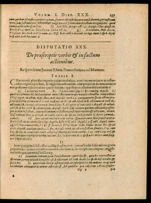 Disputatio XXX. De praescriptis verbis et in factum actionibus.