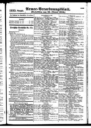1235.Ausgabe. Montag, 30. Oktober 1916