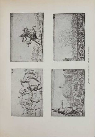 Quatre estampes de la suite des caprices