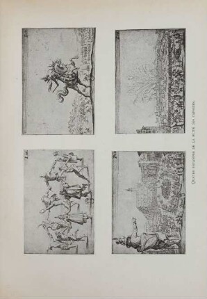 Quatre estampes de la suite des caprices