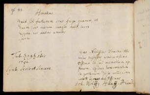 46v, Hauff, Johann Wolfgang. Tübingen, 29. 09.1742