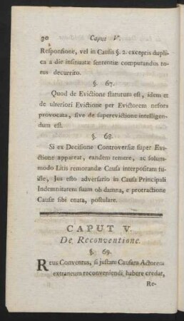 Caput V. De Reconventione