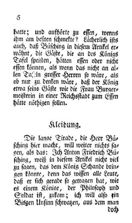 Kleidung.