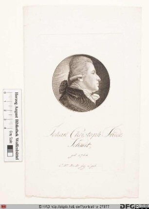 Bildnis Johann Christoph Friedrich Schmidt