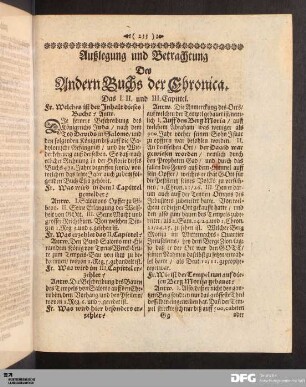 Auslegung und Betrachtung Des Andern Buchs der Chronica.