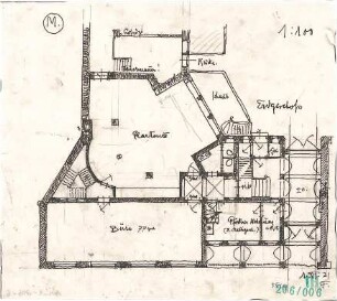 Fischer, Theodor; München; Mayr'sche Hofkunstanstalt - Grundriss EG