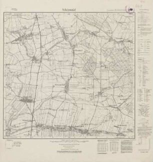 4975 (alte Nr.: 2899) Schönwald, Meßtischblatt (4 cm - Karte)
