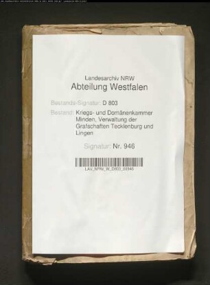 Designation von den ungewissen Gefällen aus der Obergrafschaft Lingen pro 1796-1797