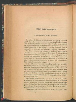 Notas sobre educación : A propósito de la escuela intermedia