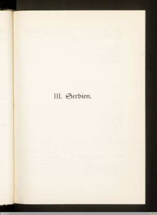 III. Serbien