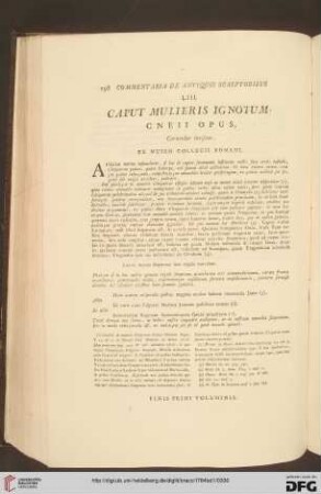 LIII. Caput mulieris ignotum / LIII. Testa ignota di donna