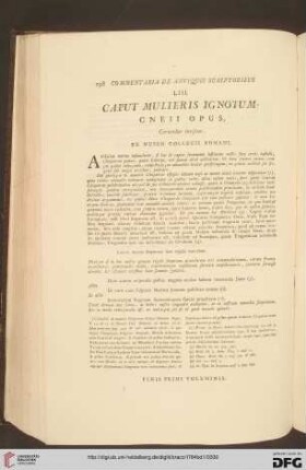 LIII. Caput mulieris ignotum / LIII. Testa ignota di donna