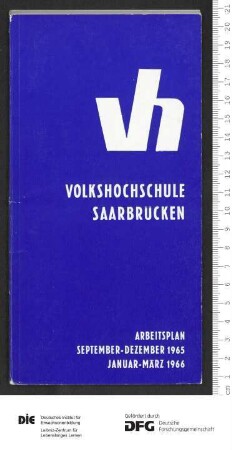 Programm 1. und 2. Trimester 1965/1966