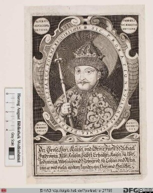 Bildnis Michail Feodorowitsch Romanow, Zar von Russland (reg. 1613-45)