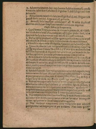 Theses Ethica de Temperantia.