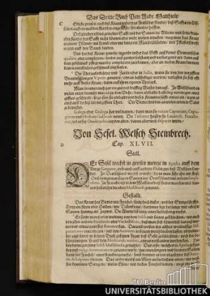 Cap. XLVII. Von Sesel, Welsch Steinbrech.