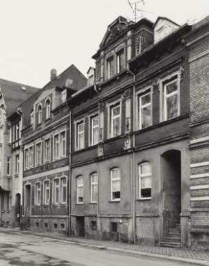 Mylau, Wohnhäuser : Mylau. Wohnhäuser, Karl-Marx-Ring 4/2. Straßenansicht