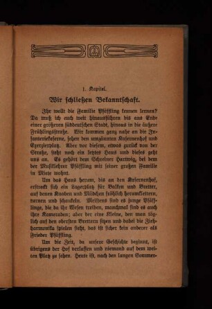 1. Kapitel. Wir schließen Bekanntschaft.