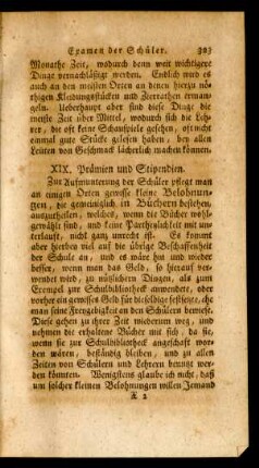 XIX. Prämien und Stipendien